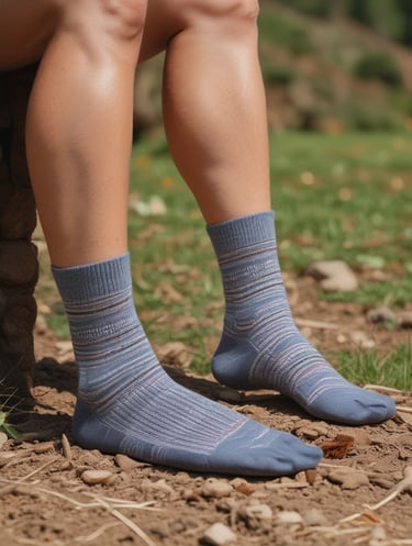 white and gray socks on brown wooden clothes hanger