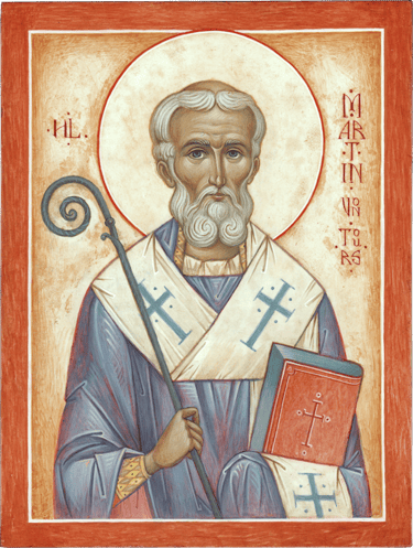 Heiliger Martin von Tours orthodoxe Ikoe