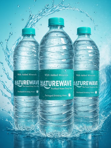 NeatureWave 1 L Round Water Bottle