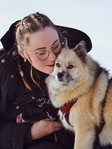 Photo personnelle avec mon chien