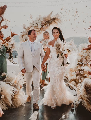 Bohemian Wedding in Ios Greece
