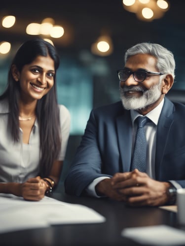 a female consultant gathering client business requirements and deliverables