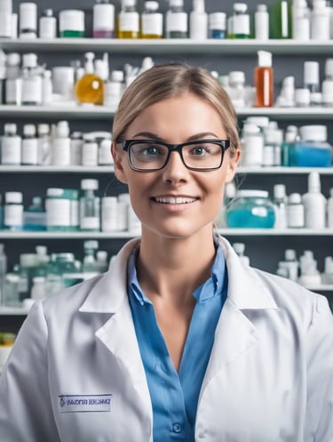 Cosmetic Chemist in the lab