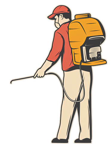 Traitement professionnel dans un jardin méditerranéen