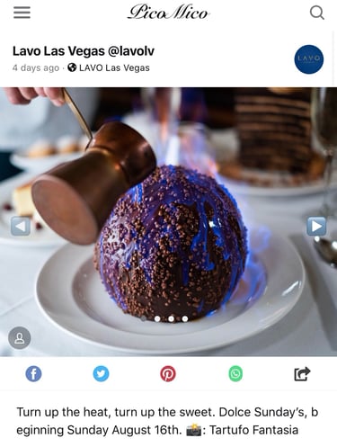 a. dessert brûlée table side