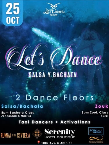 Bachata Class Lets Dance 25 Oct