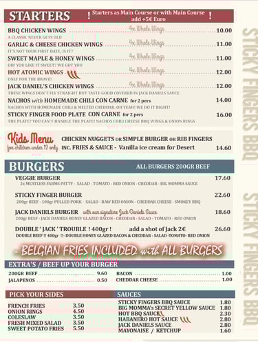 sfbbq menu sticky fingers bbq