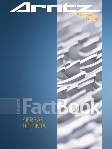 Arntz: Catálogo técnico de sierras de cinta para corte de metales