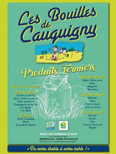 Gîtes de la Cour d'Etienville - Manche - Partenaire Les bouilles de Cauquignyy