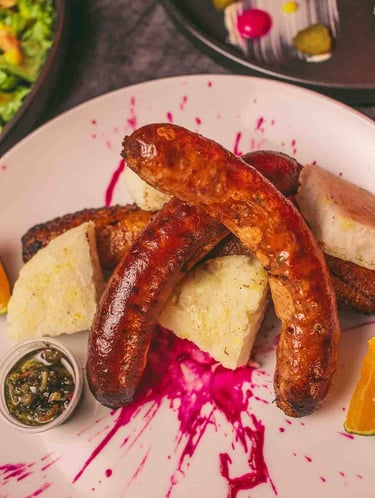 Chorizos artesanales  en Rustic la Tebaida Quindío