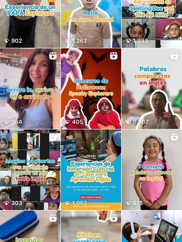 reel y portadas de explorers english club