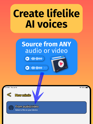 Create lifelike AI voices