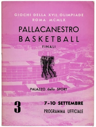1960-rome-olympics-basketball-finals-classe-iii-original program