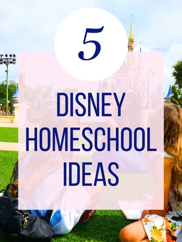 kids learning at disney world's magic kingdom. reading and units studies at disney world.