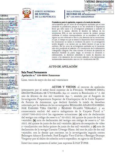 RECURSO DE APELACION 158-2024/AMAZONAS