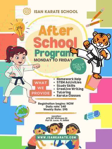 Afterschool Program at Isan Karate in Port saint lucie, fl