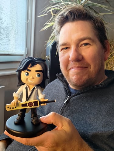 Stephane artiste sculpteur 3d et peintre de figurines résine