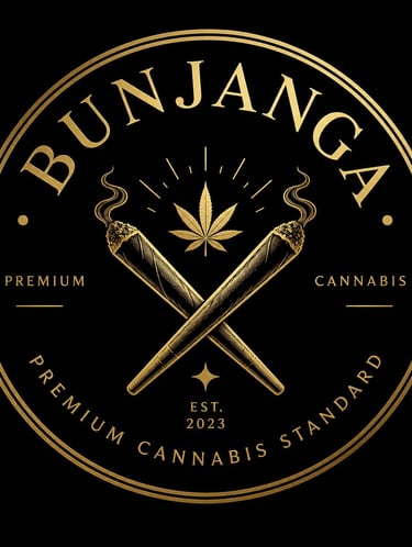 bunjanga cannabis product premium flower thailand curated strain packaging high quality weed delivery ready