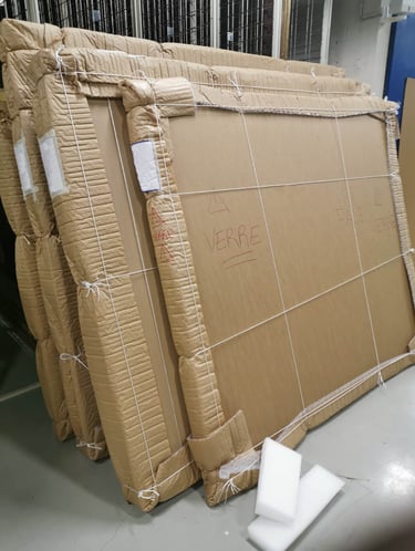 oeuvre protégée par tamponnage sur mesure signé Well Art Transport