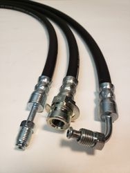 brake hoses made to order in rubber or stainless braided custom lengths and fittings