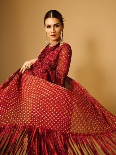 Kriti Sanon recently stunned everyone in a beautiful red Ajrakh hand-block printed