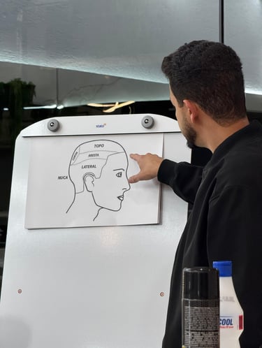 barbeiro ensinando a teoria