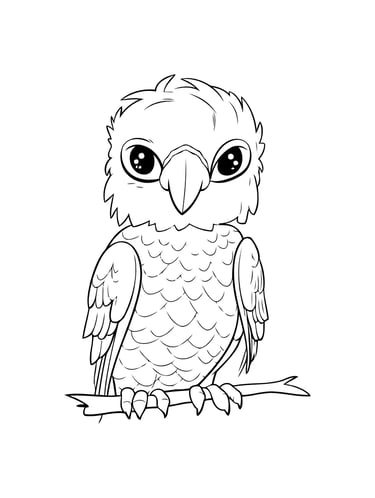 aigle coloriage
