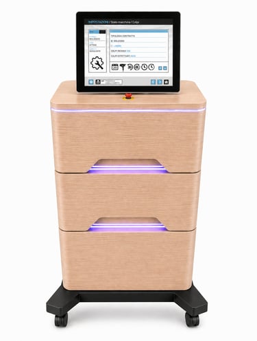 Sistema professionale per pressoterapia e radiofrequenza con controllo elettronico avanzato