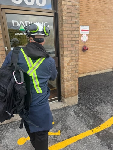 MagnetCert technician performing an onsite magnet audit