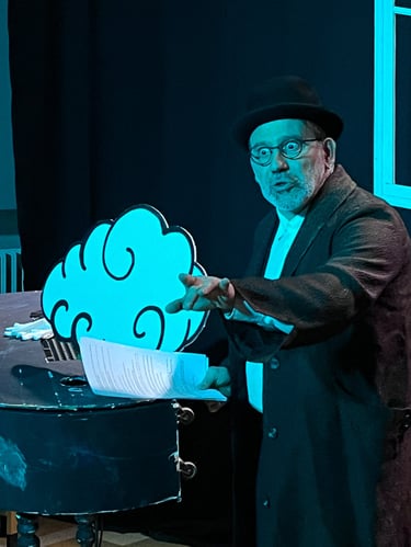 Jean-Philippe DE OLIVEIRA dans Monsieur Satie l'homme qui avait un petit piano dans la tête. Lecture