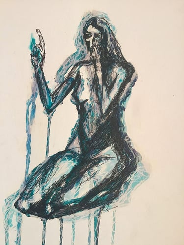 "Rivers of blue water, born from the heart of a giant goddess." A work of natural divinity.