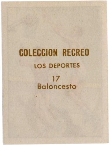 Deportes anos 50 cromo card carte