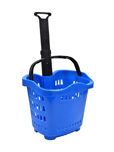 Canastos con ruedas y manillar telescópico