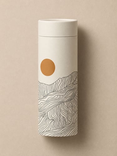 Custom Bespoke Design Scatter Tubes Available Wholesale in the UK Artwork