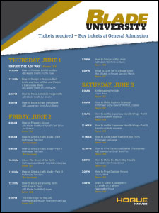 BLADE SHOW signage
