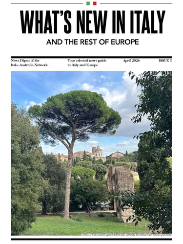What's New In Italy April edition cover page