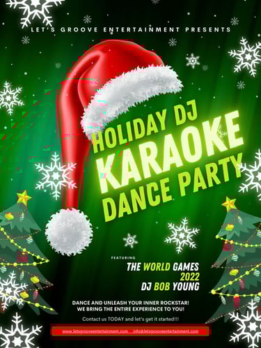corporate office holiday dj karaoke dance party