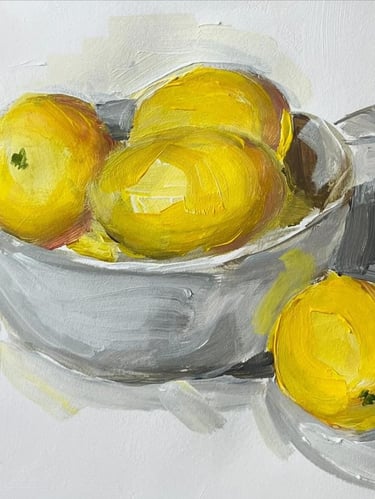 Lemons oil on canvas