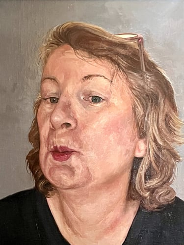 Oil paint on canvas portrait