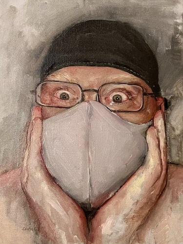 Oil paint on canvas portrait