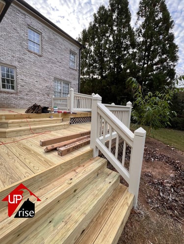 Deck build completed in Matthews NC