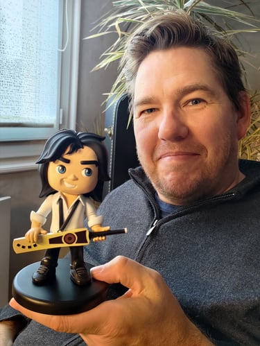 Stephane artiste sculpteur 3d et peintre de figurines résine