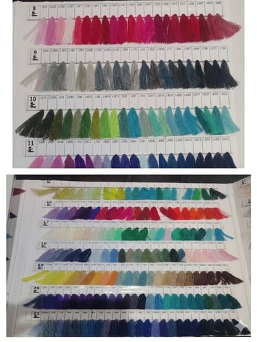 SPUNLEX SHADE CARD WITH LIRA BRAND SHADE 