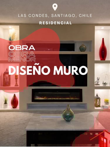 diseño muro modernhome obra menor  las condes