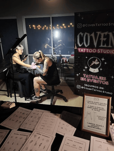 Tatuajes en vivo para invitados de fiesta