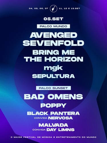 Rock in Rio 2026 confirma dias 4 e 5 de setembro dedicados às guitarras