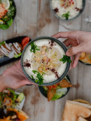 Plat de houmous