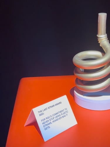 “The last straw award” by the Marshmallow Laser Feast at their installation Sweet Dreams at Ars Elec