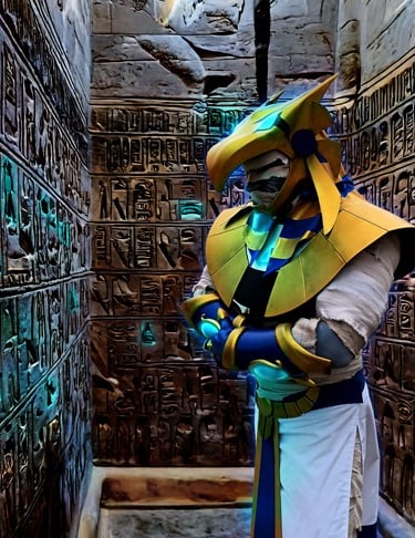 Vladdi Cosplay: Ja-Kal in armor from Mummies Alive!