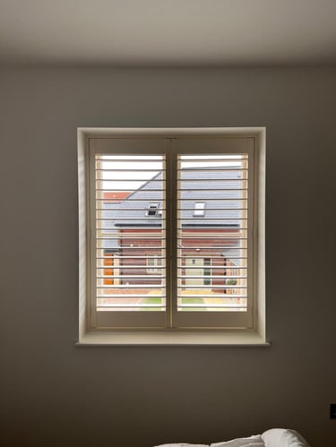 Bedroom window shutters oxford